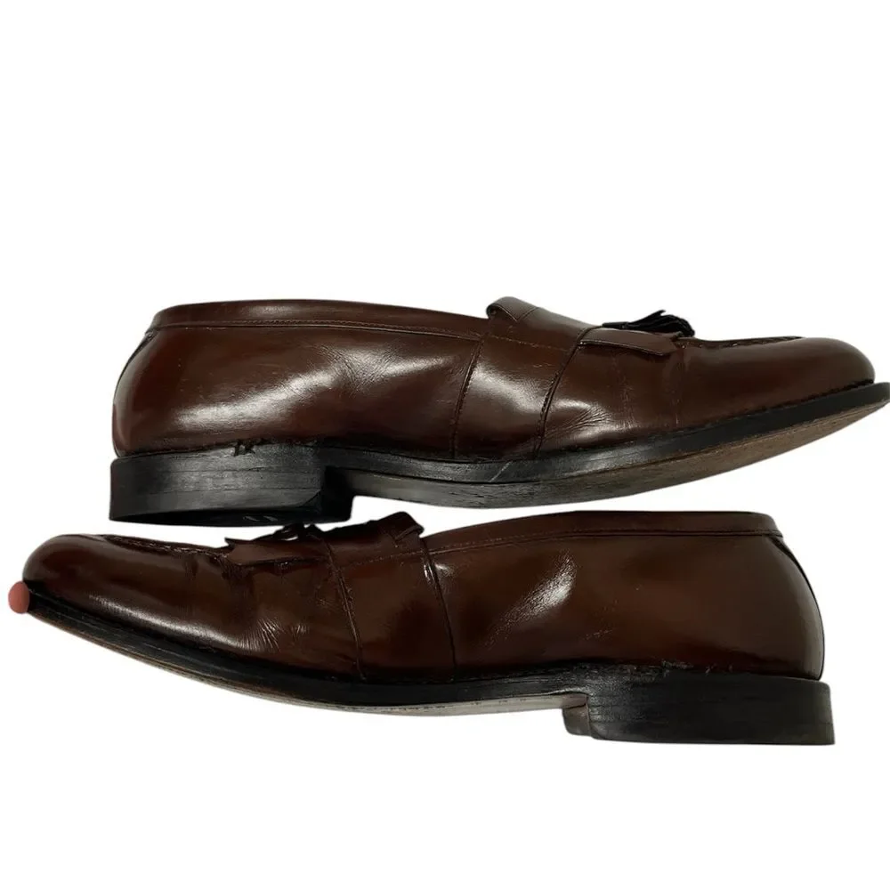 Allen Edmonds Newport Men’s Dark Brown Leather Kiltie Tassel Loafers SZ 11.5 B